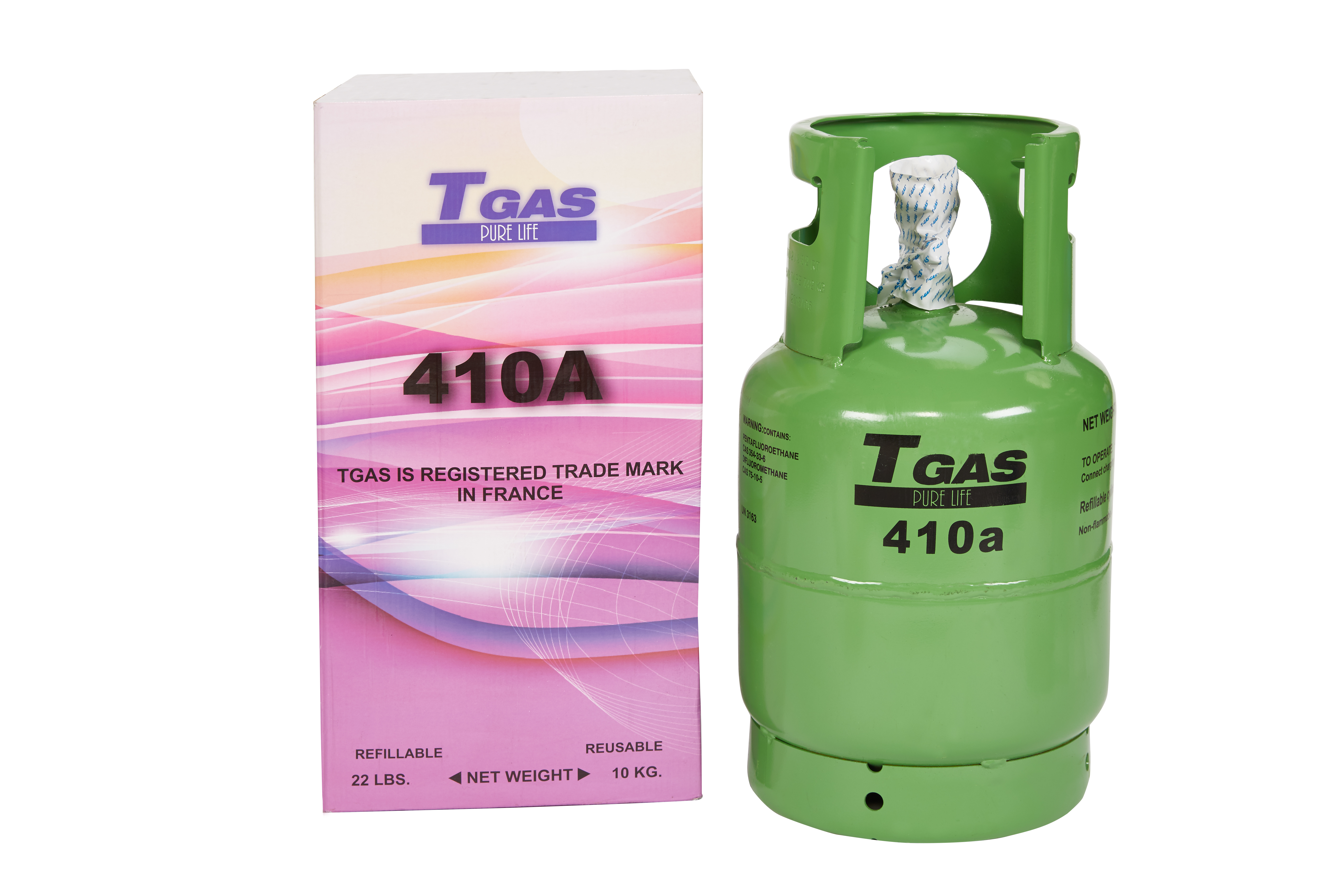 T GAS 410 A -10 KG. / REFILLABLE CYL