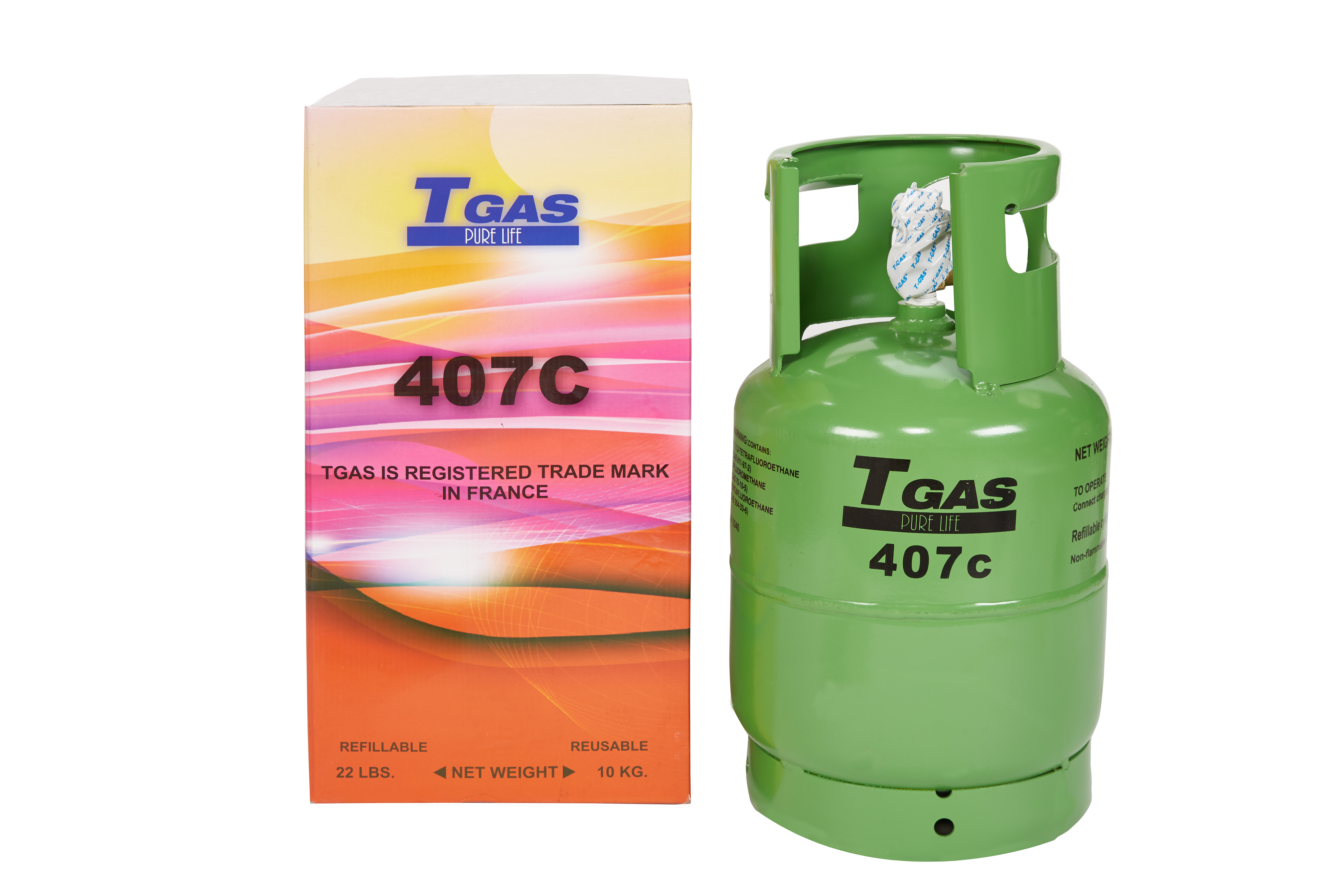 T GAS 407 C -10 KG. / REFILLABLE CYL