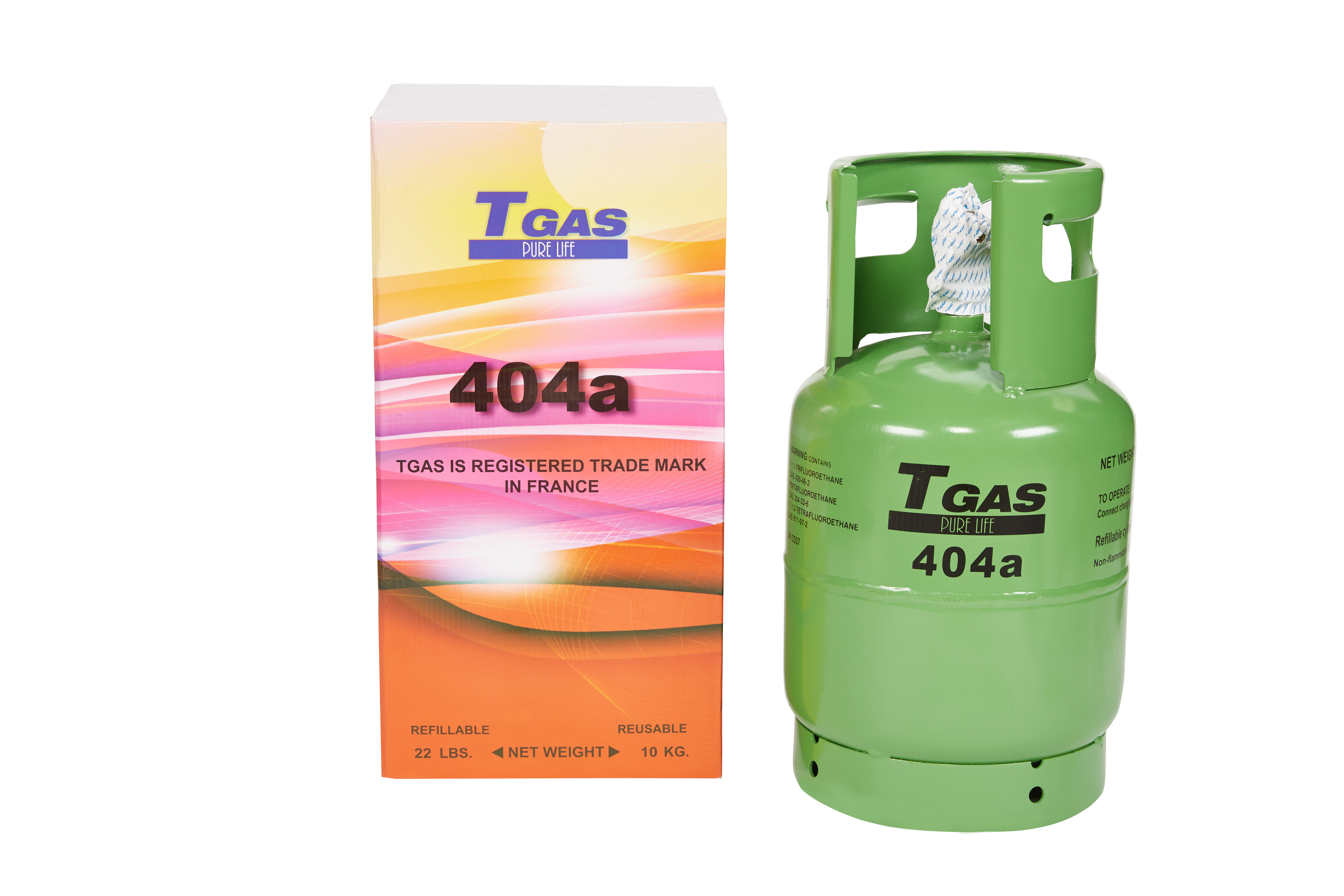 T GAS 404 A -10 KG. / REFILLABLE CYL